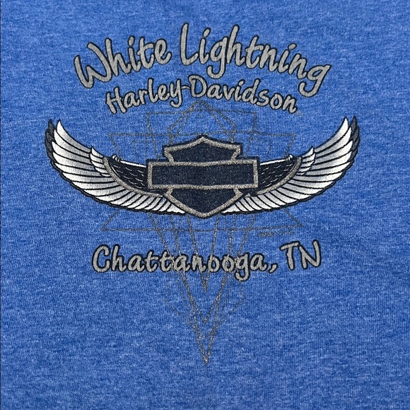 Harley Davidson Youth Graphic TShirt Blue Estimated Size XL - Picture 5 of 5